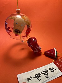張子のワンコ風鈴